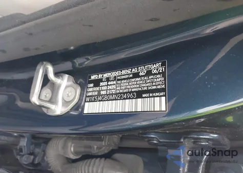 2021 Mercedes-Benz Cla 250 from USA, damaged, VIN W1K5J4GB0MN234963